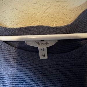 Maurice’s Periwinkle open shoulder sweater